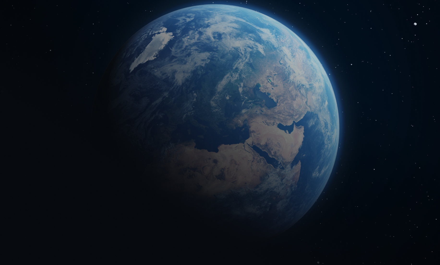 View of the earth from space